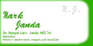 mark janda business card